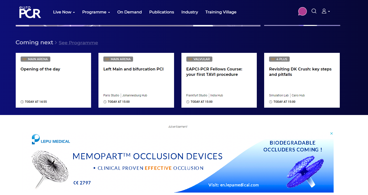 Lepu Presents Structural Heart Diseases Solutions on EuroPCR Lepu Presents Structural Heart Diseases Solutions on EuroPCR